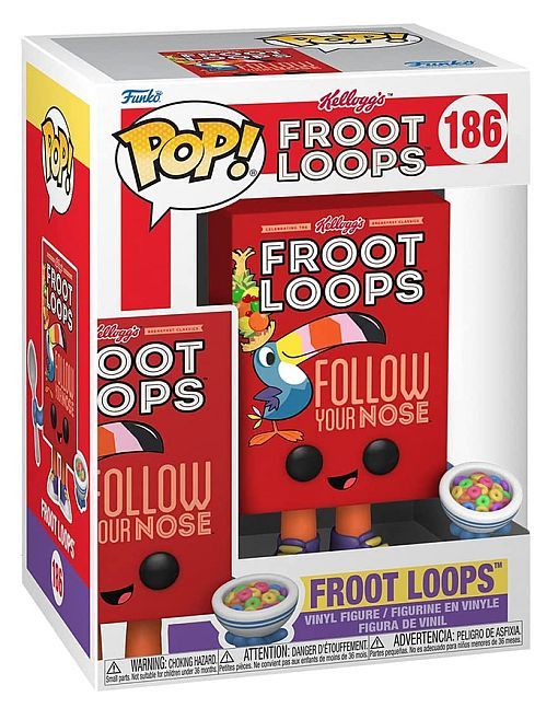 Funko POP!: Kellogs - Froot Loops #186 (2021) *Funko / Breakfast Cereal Box* - $14.00