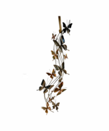 Vintage Curtis Jere Style Huge 60” Butterfly Wall Sculpture in Chrome, B... - $1,295.00