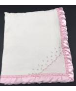 Carter&#39;s Baby Blanket Satin Rosebud Satin Trim Cotton PLS READ DESCRIPTION - $39.99