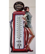 Pin-Up Girl Thermometer Gas Pump Harley Davidson Garage Shop or Man Cave - £19.75 GBP