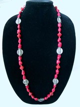 Premier Designs Faux Howlite Beads &amp; Silver Spacers Necklace 36&quot; + 4.5 e... - £11.70 GBP