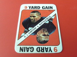 1971 Topps # 7 O.J. Simpson Game Card Nm / Mint Or Better !! - £35.39 GBP