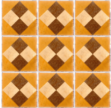 9 Floor Antique Original Tiles 1 Sq. Foot Romeu Escofet Spain Stoneware Yellow - £93.45 GBP