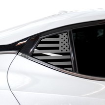 Fits Nissan Maxima 2015-2023 Quarter Window American Flag Vinyl Decal St... - £31.86 GBP