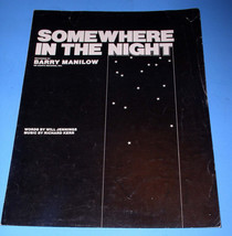 Barry Manilow Sheet Music Vintage 1975 Somewhere In The Night - £18.38 GBP