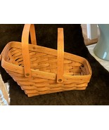 Longaberger Slanted Vegetable Basket with Two Handles Vintage 1989 - $760.27 MXN