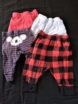 LOT OF 4 NEWBORN Boys 0-3 M0NTHS BOTTOMS EXCELLENT CONDITION!! Fast ship... - £5.34 GBP
