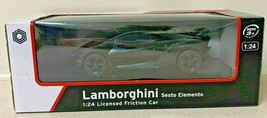 Lamborghini Sesto Elemento 1:24 Licensed Friction Car Black - £18.66 GBP