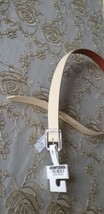 Women&#39;s Chunky Center Bar Belt - A New Day Light Beige - Choose Size  - £7.65 GBP