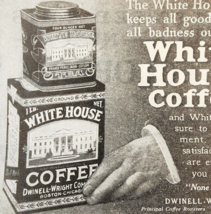 1924 White House Coffee and Tea Advertisement Food Ephemera 3.5 x 4.75&quot; - £9.45 GBP