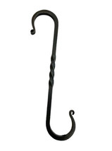 8½&quot; Twisted Wrought Iron S Hooks - Amish Hand Forged With Scrolls - £15.96 GBP+