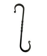 8½&quot; TWISTED WROUGHT IRON S HOOKS - Amish Hand Forged with Scrolls - £15.70 GBP+