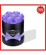 Classic 7-Piece Preserved Rose Set in Light Purple - Unique Lasting Flor... - $903.37 MXN