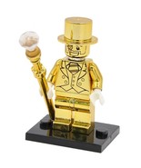 Single Sale Mr Gold Limited Edition Chrom Golden Minifigures Building Block Toy - $6.95