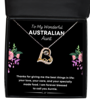 Necklace Present For Australian Aunt - To My Wonderful Aunt - Jewelry Love  - £39.36 GBP