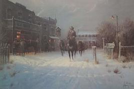 Winter&#39;s Eve - Signed and Numbered Limited Edition Print by G Harvey - 14 1/2&quot; x - £238.71 GBP