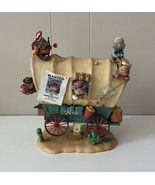 1992 Enesco Waggin Tails Cowboys &amp; Indians Music Box Mice Clementine Read - $58.00