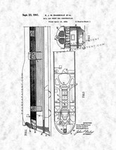 Rail Car Front End Construction Patent Print - Gunmetal - $7.95+