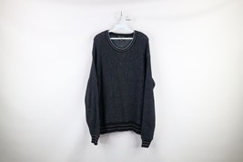 Vintage 90s Streetwear Mens Large Rainbow Striped Chunky Ribbed Knit Swe... - $39.55