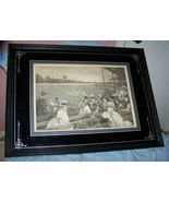 Vintage Framed Picture-A Collegiate Game of Baseball-W.P. Snyder-Aug. 31... - $425.00