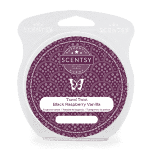 NEW Scentsy Travel Twist (new) BLACK RASPBERRY VANILLA - 1 FRAGRANCE CARRIER - $9.90