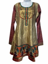 helina by vira womens long sleeve A-Line Embroidered Dress Size 38 - $32.66