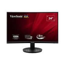 Viewsonic VA2416C 24IN 1080P VA CURVED MONITOR WITH VARIABLE REFRESH RAT... - £156.13 GBP