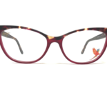 Maui Jim Eyeglasses Frames MJO2111-52A Brown Tortoise Purple Cat Eye 52-... - $46.59