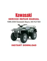 1986-2006 Kawasaki Bayou 300 KLF300 Service Repair Manual - $22.53 CAD