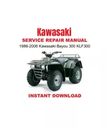 1986-2006 Kawasaki Bayou 300 KLF300 Service Repair Manual - $7.00