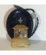 Manger And Star Holiday Ornament Christmas Decoration XM1 - $8.90