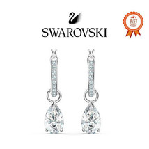 [SWAROVSKI] Attract Pearl Mini Hoodium Earrings 5563119 Women&#39;s Jewelry - £103.75 GBP