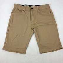 Scott James Shorts Mens W34 Khaki Tan Slim Fit Cotton Stretch Blend  - $22.76