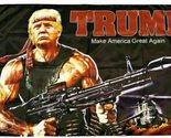 Trade Winds Trump 2024 USA Donald Trump Rambo Bazooka 3x5 ft Flag Poly P... - $7.77