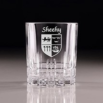 Sheehy Irish Coat of Arms Perfect Serve Cut Glass Tumbler - Set of 4 - £59.10 GBP