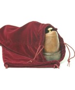 2 Shoe Boot STORAGE Bags travel protect Shoes Boots Burgundy Red Velvet ... - $604.61 MXN