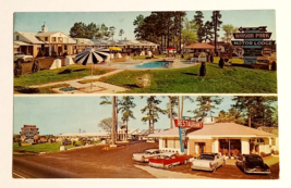 Mansion Park Motor Lodge Motel Old Cars South Carolina SC Dexter Postcard 1959 - £4.70 GBP