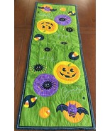 Halloween Embroidery &amp; Applique Padded Table Dresser Runner 35 x 13&quot; Pum... - €12,68 EUR