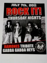 Ramones Tribute Concert Promo Card Gabba Gabba Heyes Pomona CA Vintage 2... - $28.15 CAD