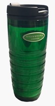 Starbucks 2006 Tumbler 16 oz Ribbed Green Travel Cup Flip Lid Holiday Edition - £18.09 GBP