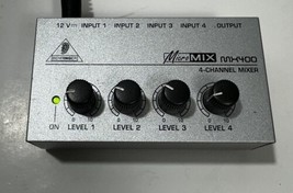 Behringer Micro mix MX400 4 channel mini mixer NO power supply - $19.50