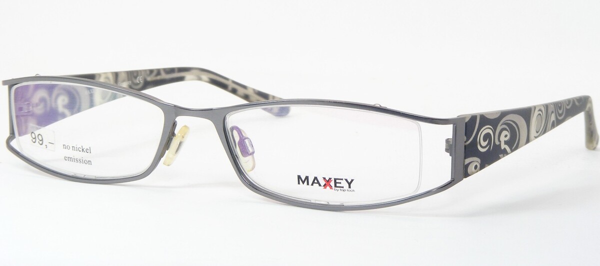 Maxey Por Top Look 9413 1 Único Raro Gafas Marco 51-17-135 Alemania - $58.40