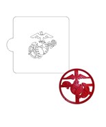 US Marine Detailed Stencil And Cookie Cutter Set USA Made LSC3419 - $8.12 CAD