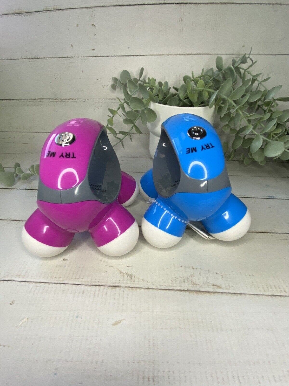 Quatro Mini Massager Battery Operated Pink and Blue 2 Pack - New FREE SHIPPING - $28.91