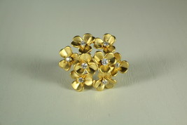 Gold Plated Flower Ring - $55.00