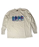 Vtg Vail Colorado Signal Sports White Long Sleeve T-Shirt Colorful Graph... - $34.64