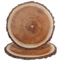 Wood Slice Cardboard Charger Placemat with Natural Cut Edge for Table Se... - $20.66