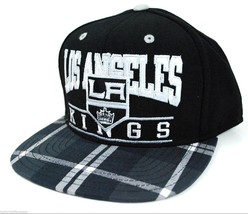 Los Angeles Kings Reebok NF51Z NHL Team Logo Flat Bill Snapback Hockey Cap Hat - £18.18 GBP