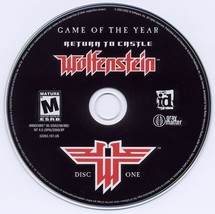 Return to Castle Wolfenstein GOTY Edition Disc 1 Microsoft Windows PC CD - $11.50+