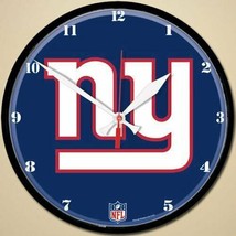 New York Giants Logo on 12&quot; Round Wall Clock by WinCraft - £29.09 GBP